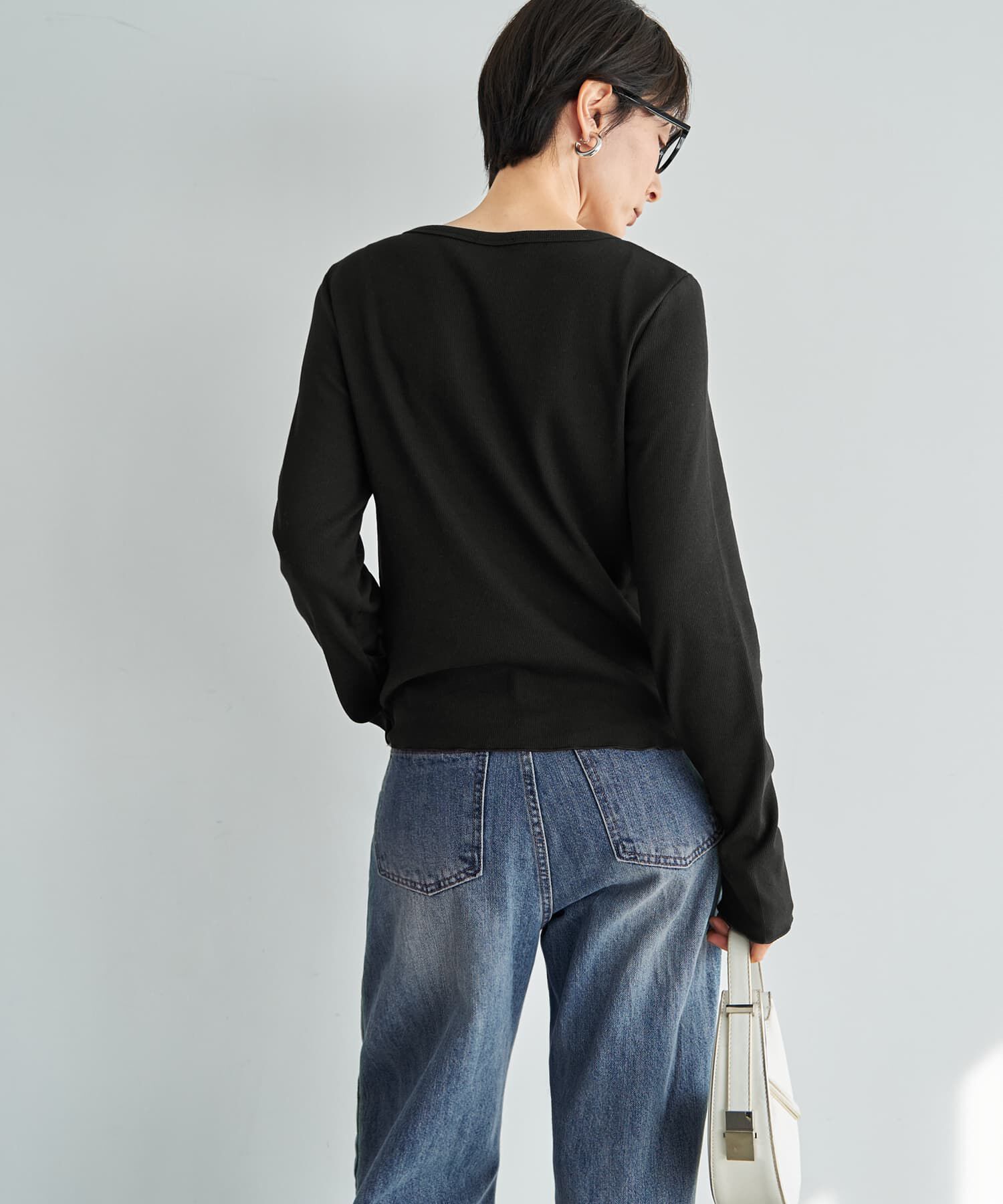 STYLE DELI「メロウ裾カーデ型テレコトップス」|Tシャツ・カットソー|