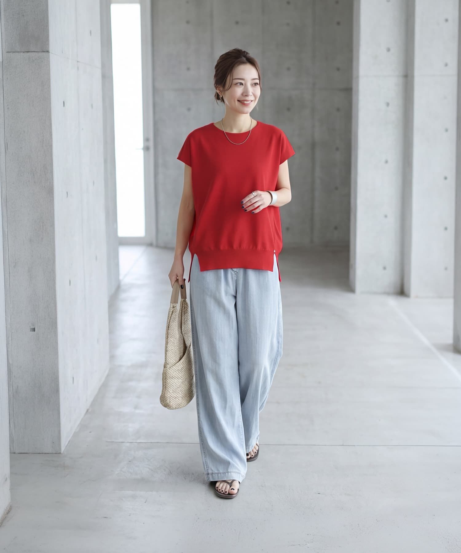 STYLE DELI「【selection】ハリ感スムースフレンチプルオーバー」|Tシャツ・カットソー|