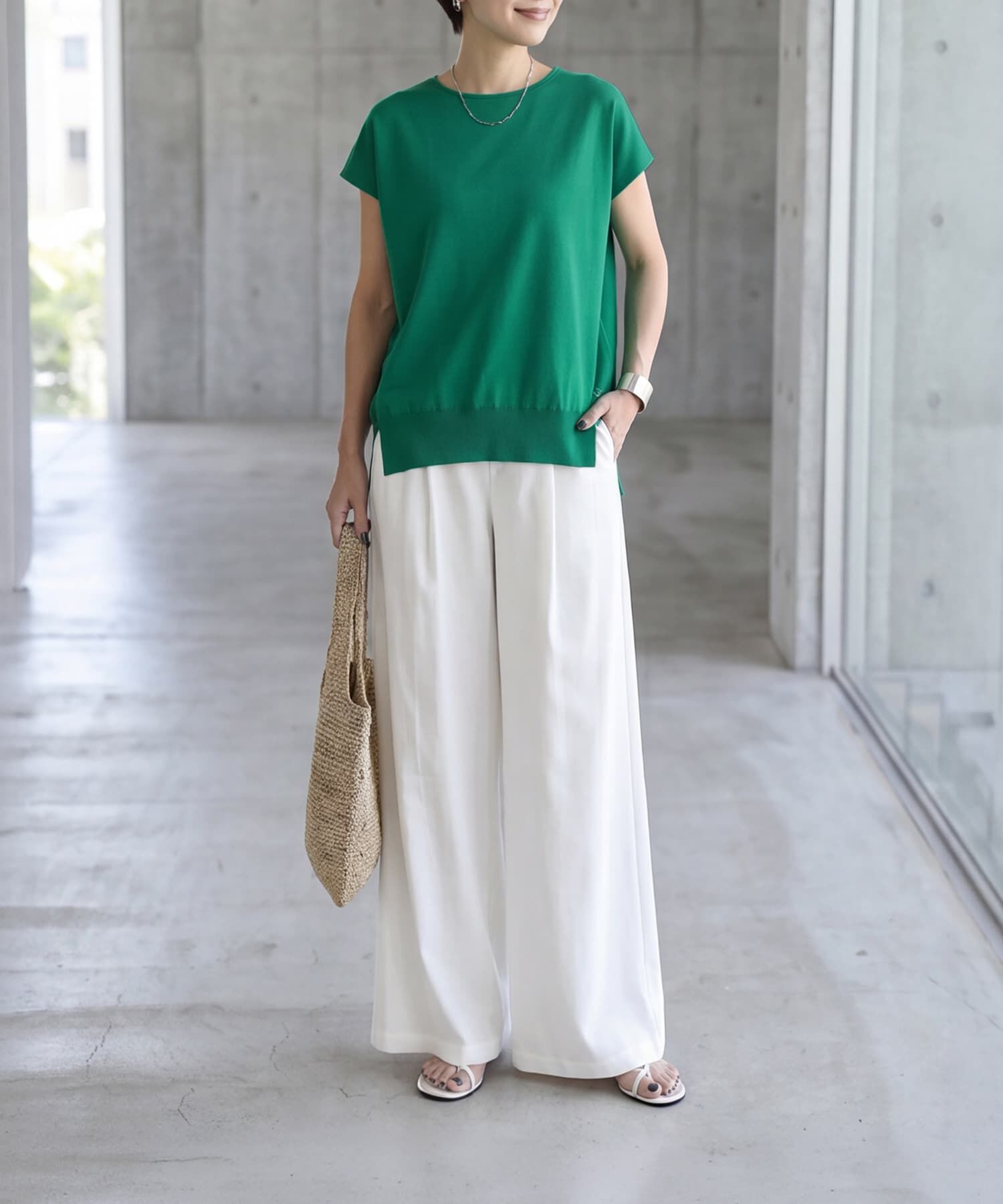 STYLE DELI「【selection】ハリ感スムースフレンチプルオーバー」|Tシャツ・カットソー|