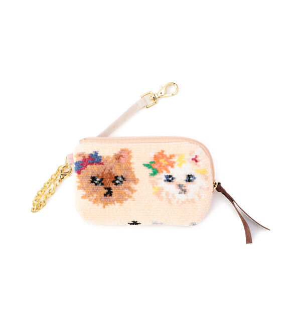LOVERARY BY FEILER「ラブラリープリティーキャッツ　キー&カードポーチ　L/LCT-213094」|ポーチ|