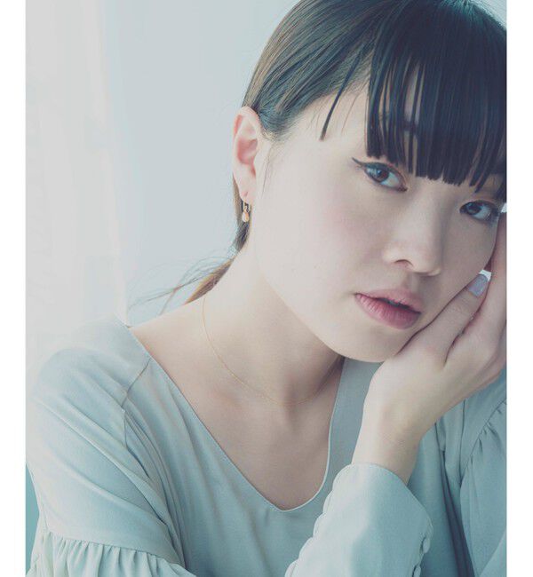 ete「ナチュラルストーン ドロップ ピアス」|ピアス|