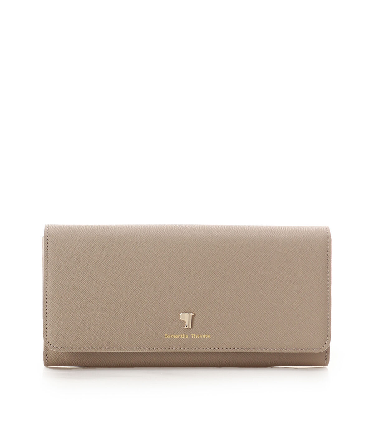 Samantha Thavasa「[Newカラー]Pomme d'espoir ポムディスポワール バイカラー長財布」|財布|グレージュ