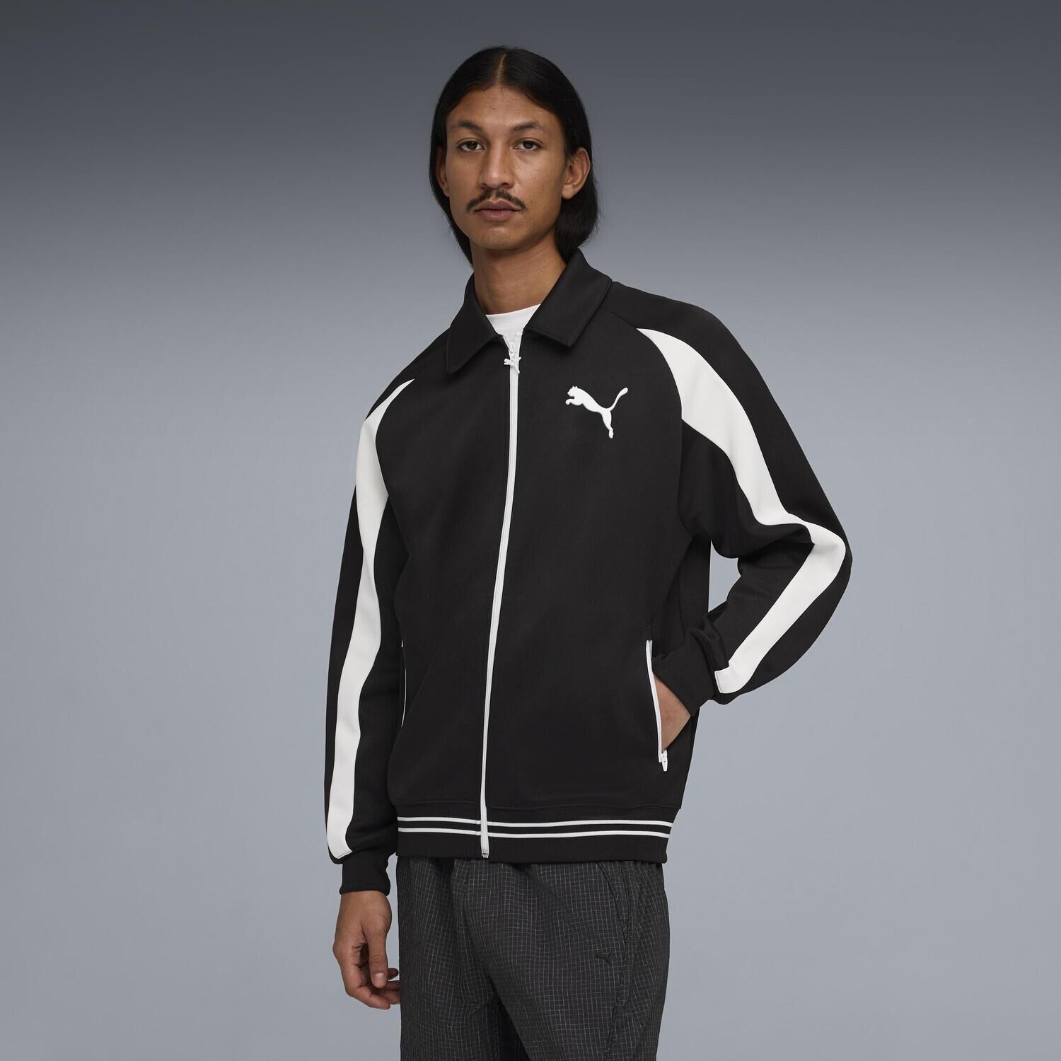 PUMA「【PUMA ｳｪｱ】M T7 RELAXED BIG CAT TRACK JKT」|ポロシャツ|