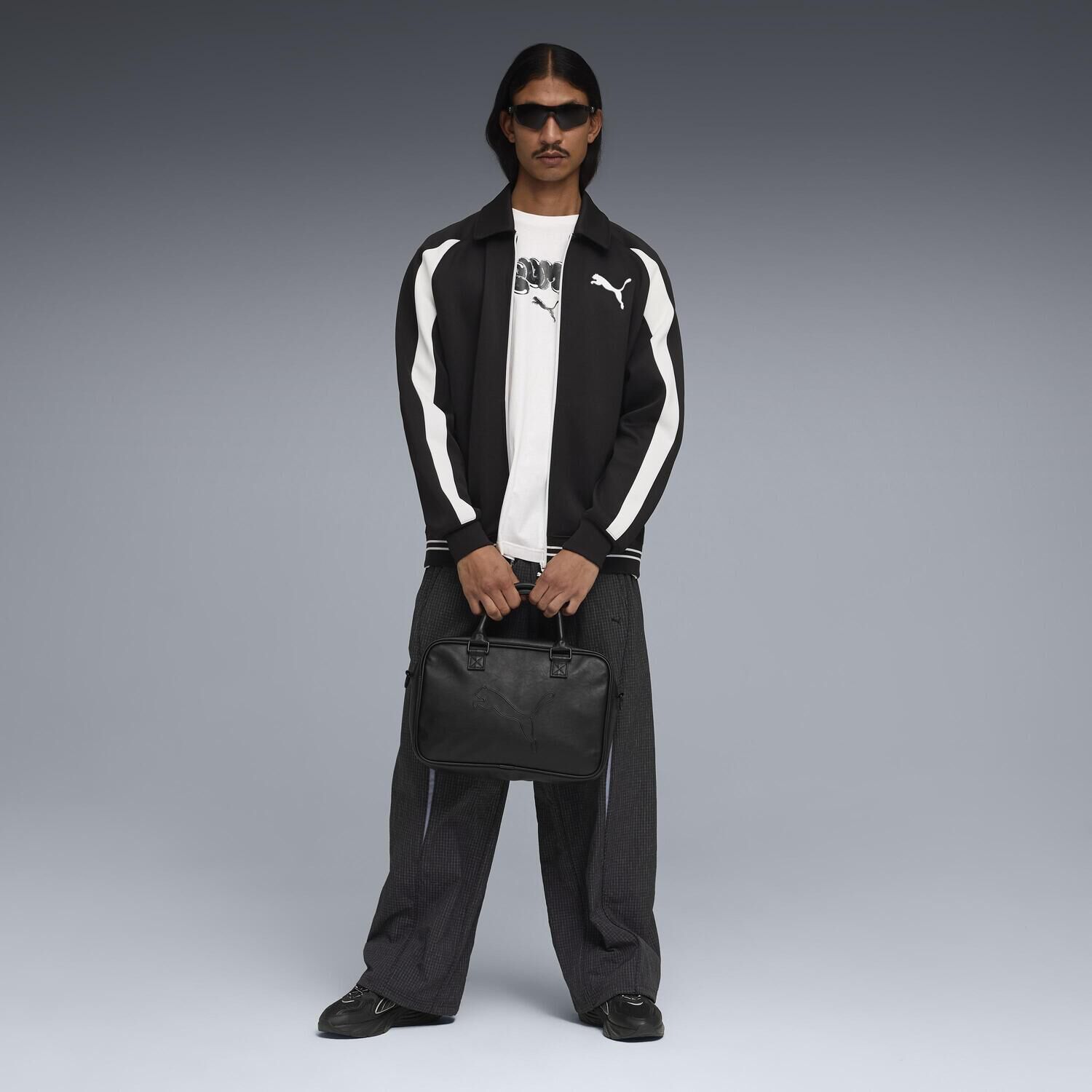 PUMA「【PUMA ｳｪｱ】M T7 RELAXED BIG CAT TRACK JKT」|ポロシャツ|