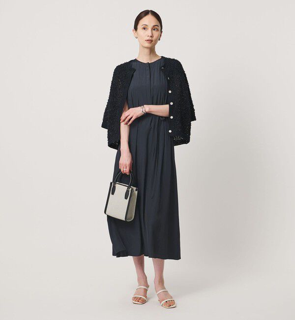 UNITED ARROWS「Spiree ギャザー フレンチスリーブ ワンピース」|ワンピース|