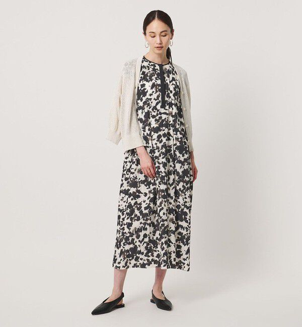 UNITED ARROWS「Spiree ギャザー フレンチスリーブ ワンピース」|ワンピース|