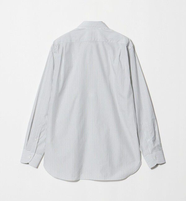 UNITED ARROWS「ALBINI オルタネートストライプ ラウンドレギュラーカラー シャツ」|シャツ・ブラウス|