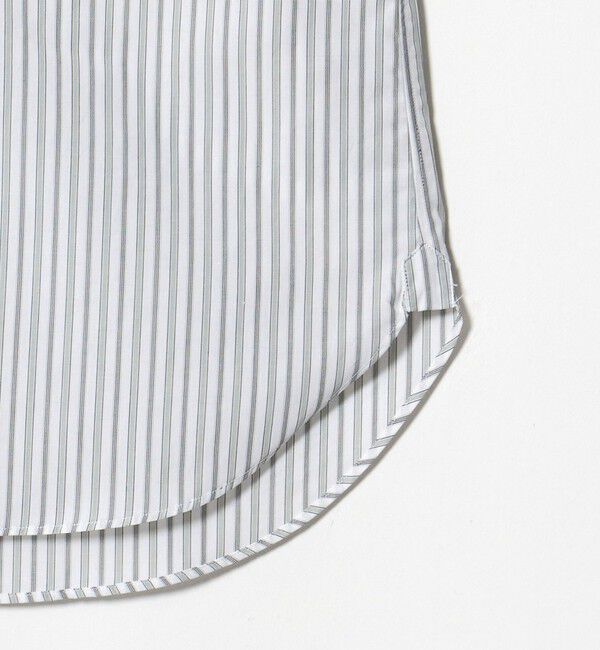 UNITED ARROWS「ALBINI オルタネートストライプ ラウンドレギュラーカラー シャツ」|シャツ・ブラウス|