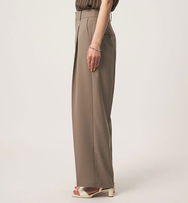 UNITED ARROWS green label relaxing「［size SHORT/TALLあり］エアシカル タック パンツ 接触冷感 通気性」|スラックス|