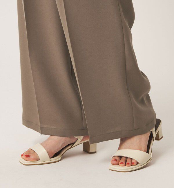 UNITED ARROWS green label relaxing「［size SHORT/TALLあり］エアシカル タック パンツ 接触冷感 通気性」|スラックス|