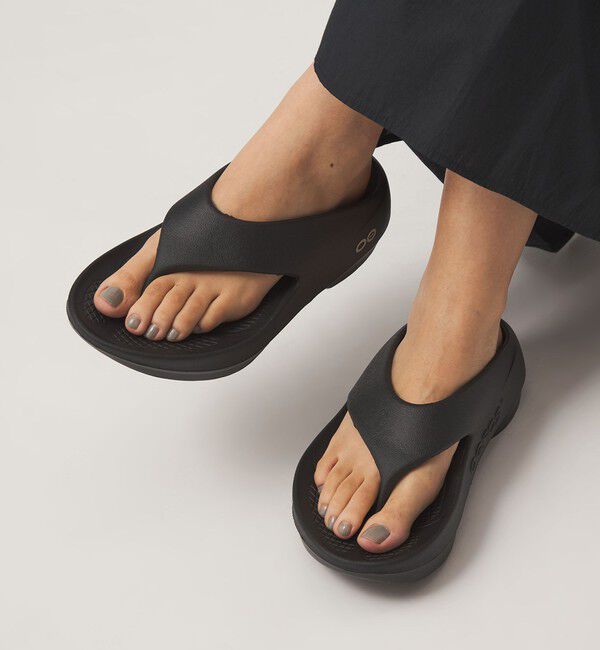 UNITED ARROWS green label relaxing「＜OOFOS＞OOriginal PLUS サンダル」|サンダル|BLACK