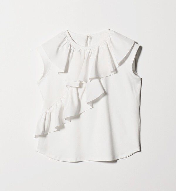 UNITED ARROWS green label relaxing「ランダム フリル ドッキング カットソー 接触冷感」|Tシャツ・カットソー|