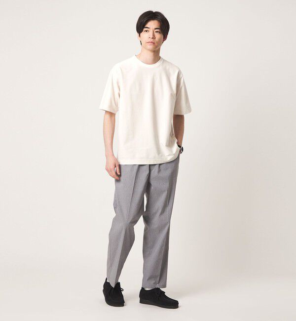 UNITED ARROWS green label relaxing「ポリエステル ウール ツイル インレー 半袖 Tシャツ カットソー」|Tシャツ・カットソー|
