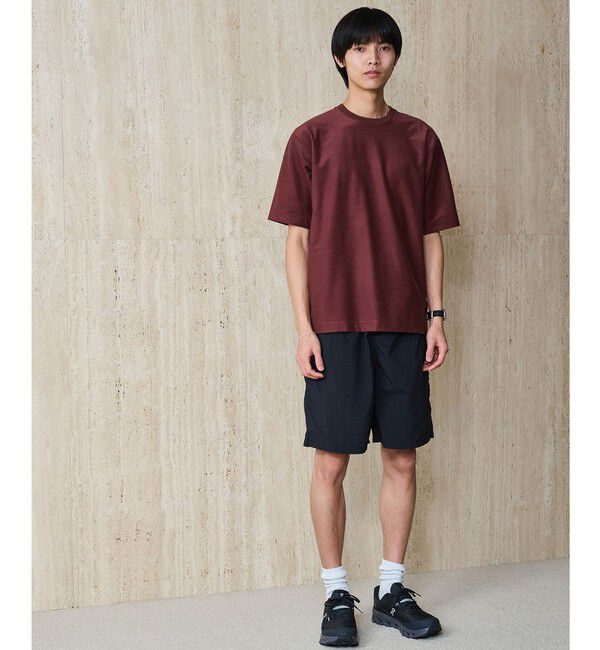 UNITED ARROWS green label relaxing「ポリエステル ウール ツイル インレー 半袖 Tシャツ カットソー」|Tシャツ・カットソー|