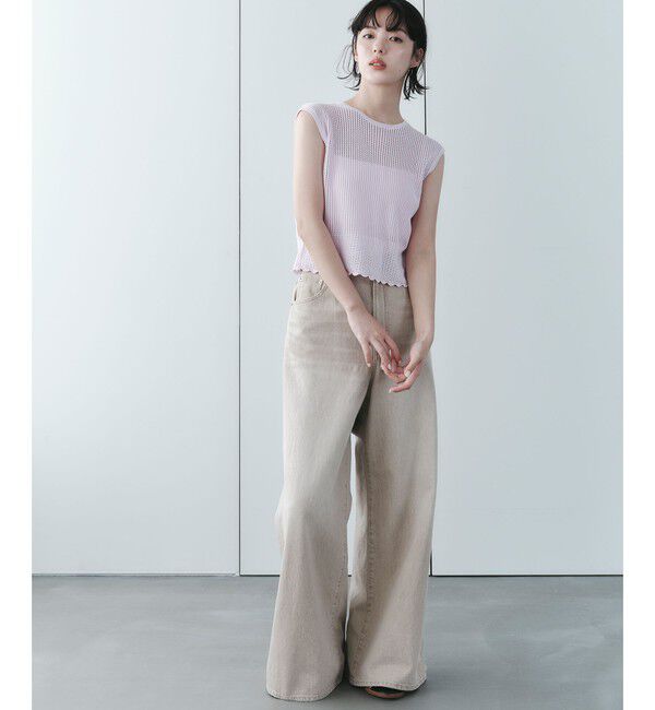 EMMEL REFINES「＜EMMEL REFINES＞EM HW スカシアミ 2WAY ニットベスト」|ニット・セーター|