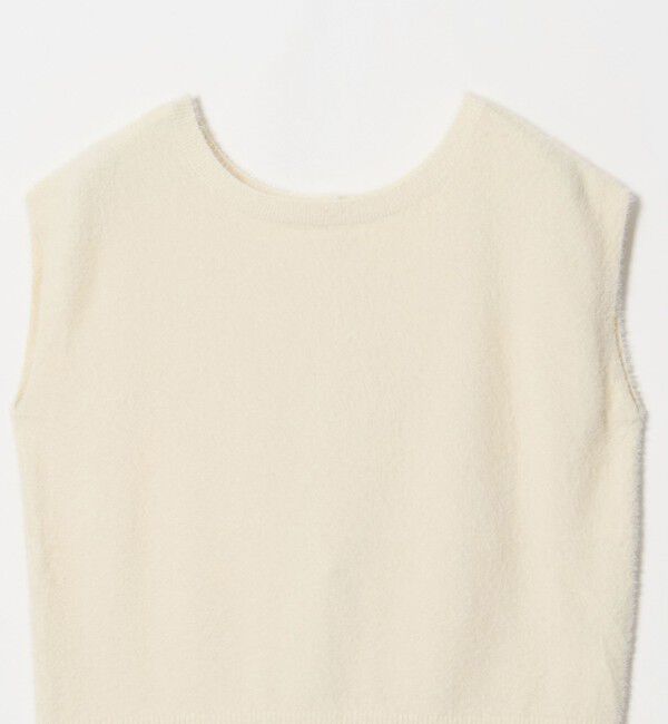 UNITED ARROWS green label relaxing「フラッフフェザー 2WAY フレンチスリーブ ニット」|ニット・セーター|