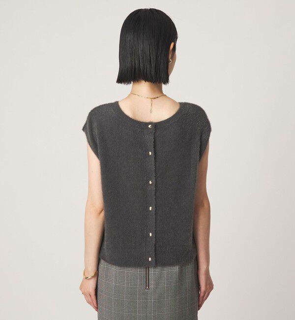 UNITED ARROWS green label relaxing「フラッフフェザー 2WAY フレンチスリーブ ニット」|ニット・セーター|