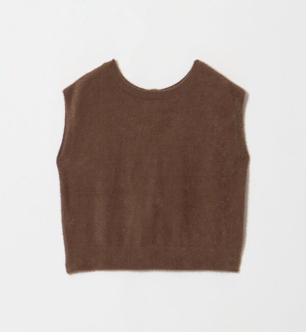 UNITED ARROWS green label relaxing「フラッフフェザー 2WAY フレンチスリーブ ニット」|ニット・セーター|