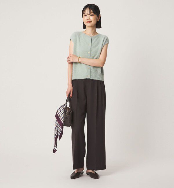 UNITED ARROWS green label relaxing「フラッフフェザー 2WAY フレンチスリーブ ニット」|ニット・セーター|