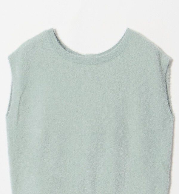 UNITED ARROWS green label relaxing「フラッフフェザー 2WAY フレンチスリーブ ニット」|ニット・セーター|