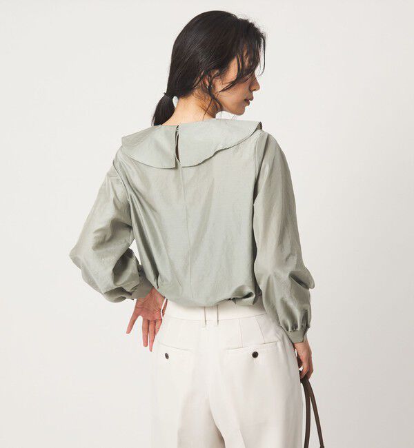 UNITED ARROWS green label relaxing「ラッフル ロングスリーブ ブラウス」|シャツ・ブラウス|