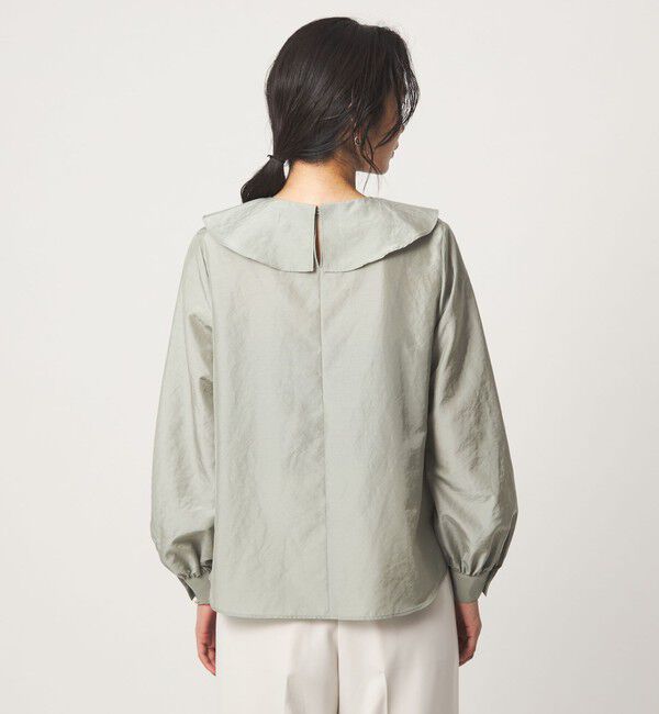 UNITED ARROWS green label relaxing「ラッフル ロングスリーブ ブラウス」|シャツ・ブラウス|