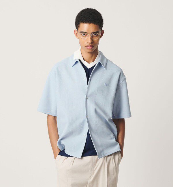 BEAUTY&YOUTH UNITED ARROWS「＜LACOSTE for BEAUTY&YOUTH＞ワントーン ショートスリーブ シャツ」|シャツ・ブラウス|