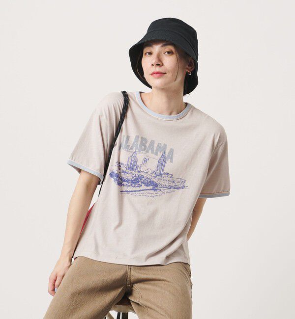 BEAUTY&YOUTH UNITED ARROWS「【別注】＜RUSSELL ATHLETIC＞リンガー Tシャツ」|Tシャツ・カットソー|