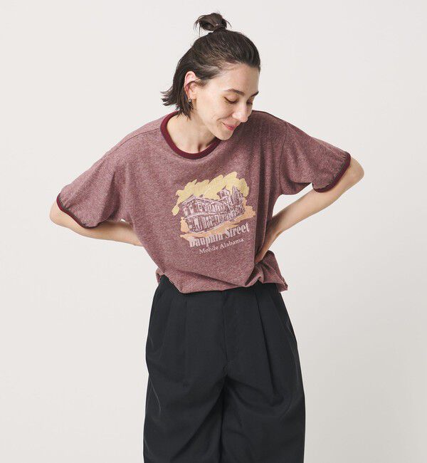 BEAUTY&YOUTH UNITED ARROWS「【別注】＜RUSSELL ATHLETIC＞リンガー Tシャツ」|Tシャツ・カットソー|