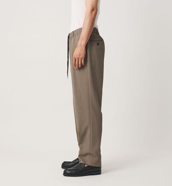 BEAUTY&YOUTH UNITED ARROWS「KOMATSU ドビー イージー テーパード パンツ NO.9 ストレッチ 吸水速乾 セットアップ対応」|チノ|