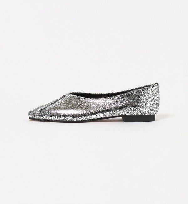 BEAUTY&YOUTH UNITED ARROWS「Vカット メタリックカラー フラットシューズ」|ローファー|
