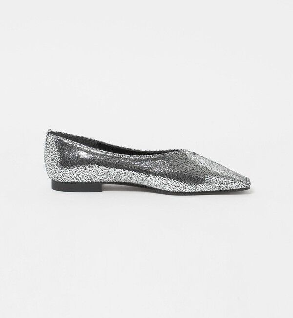 BEAUTY&YOUTH UNITED ARROWS「Vカット メタリックカラー フラットシューズ」|ローファー|