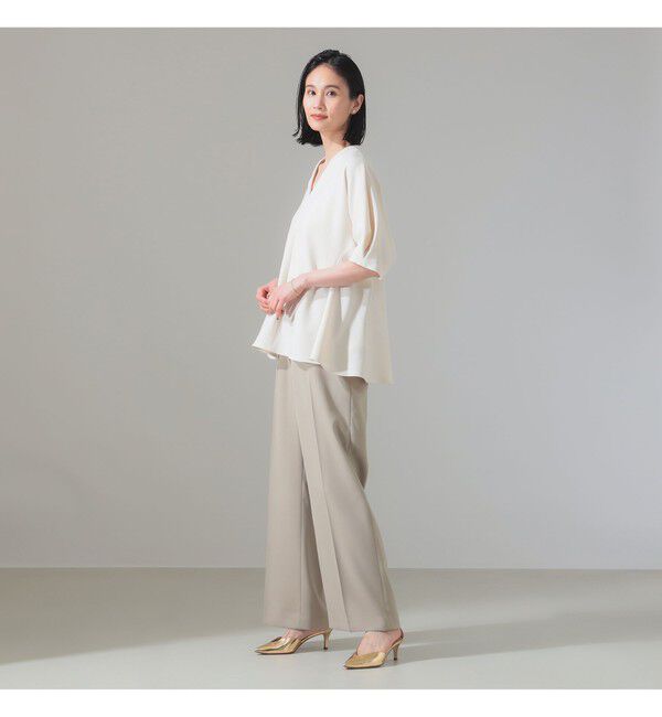 Demi-Luxe BEAMS 「アムンゼン ペプラムブラウス」|シャツ・ブラウス|