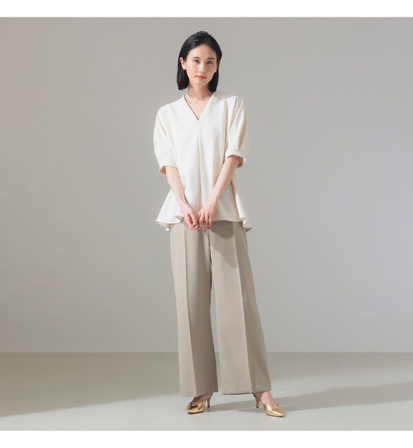 Demi-Luxe BEAMS 「アムンゼン ペプラムブラウス」|シャツ・ブラウス|