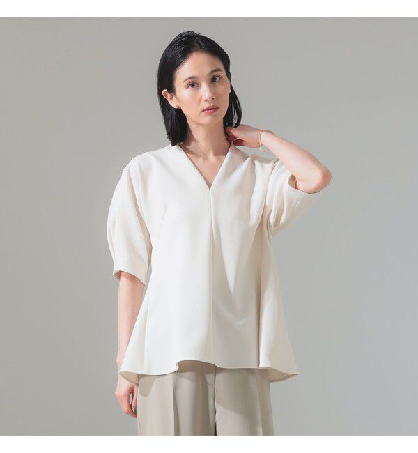Demi-Luxe BEAMS 「アムンゼン ペプラムブラウス」|シャツ・ブラウス|