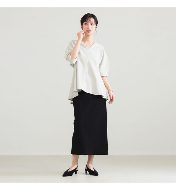 Demi-Luxe BEAMS 「アムンゼン ペプラムブラウス」|シャツ・ブラウス|