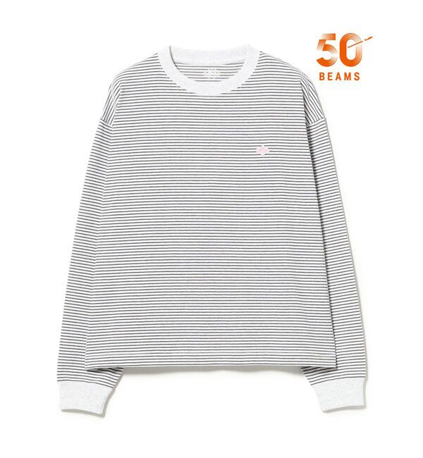 Ray BEAMS 「【別注】DANTON / ロングスリーブ Tシャツ」|Tシャツ・カットソー|HEATHER_WHT*CHARCOAL