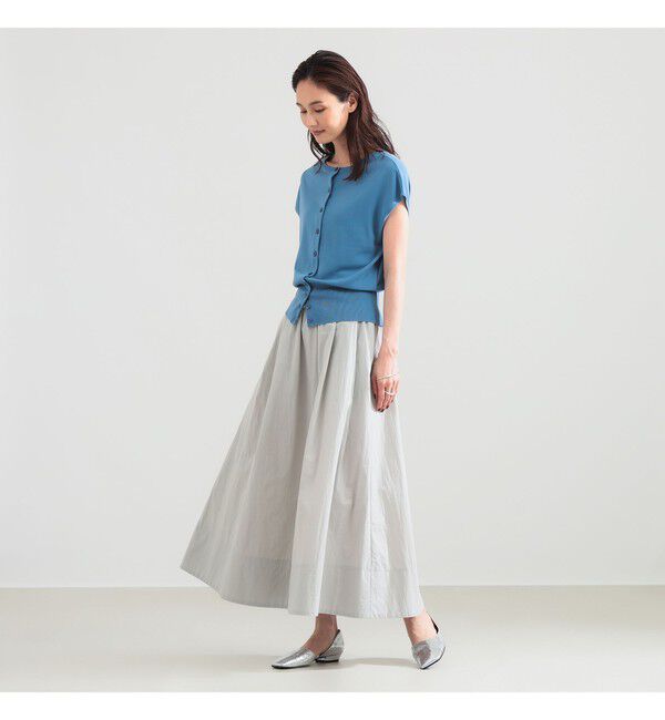 Demi-Luxe BEAMS 「ナイロン ドロー タフタスカート」|スカート|
