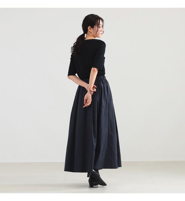 Demi-Luxe BEAMS 「ナイロン ドロー タフタスカート」|スカート|