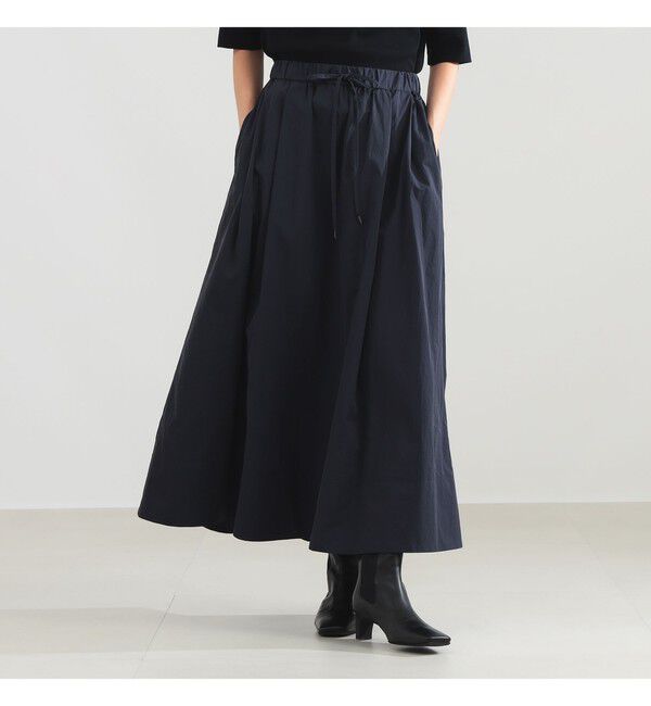 Demi-Luxe BEAMS 「ナイロン ドロー タフタスカート」|スカート|