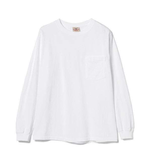 BEAMS「Goodwear / ポケット ロング スリーブ Tシャツ」|Tシャツ・カットソー|WHITE