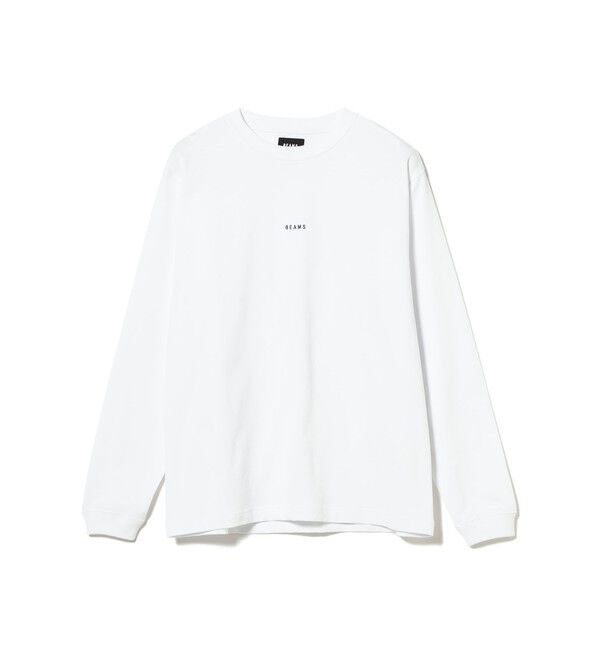 BEAMS「ベーシックフィット ミニロゴ クルーネック Tシャツ」|Tシャツ・カットソー|