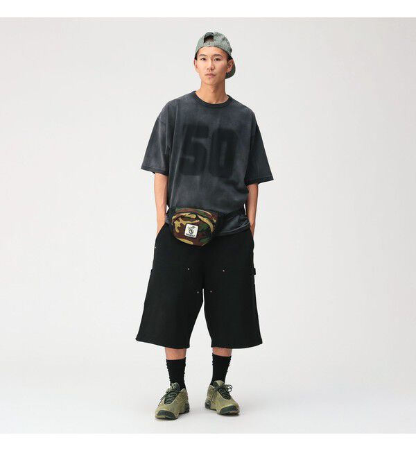 BEAMS「フェード ナンバリング Tシャツ【ワイドショートフィット】」|Tシャツ・カットソー|