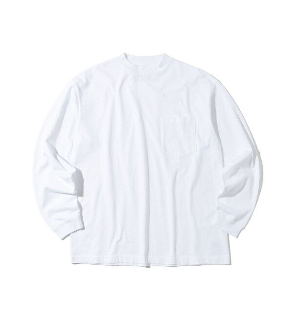 SHIPS「Southwick:Gate Label BO`SUN ネック 長袖Ｔシャツ」|シャツ・ブラウス|ホワイト