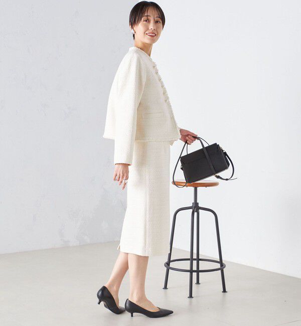 SHIPS for women「〈セレモニー対応可〉スラブ ツイード タイト スカート  24SS（セットアップ対応）◇」|スカート|