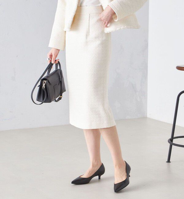 SHIPS for women「〈セレモニー対応可〉スラブ ツイード タイト スカート  24SS（セットアップ対応）◇」|スカート|