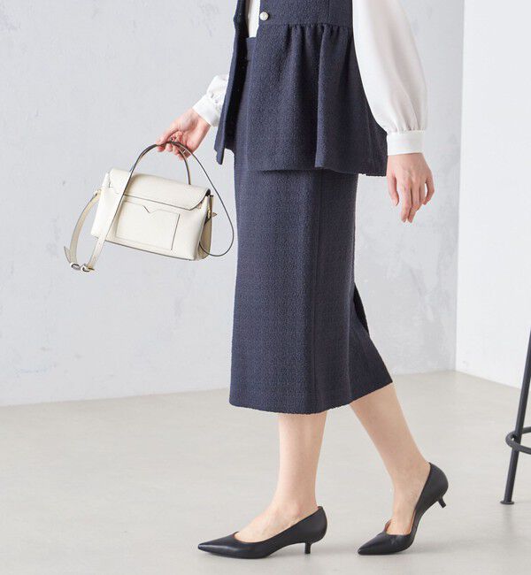 SHIPS for women「〈セレモニー対応可〉スラブ ツイード タイト スカート  24SS（セットアップ対応）◇」|スカート|
