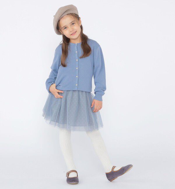 SHIPS KIDS「SHIPS KIDS:100～130cm / リバティ ニット カーディガン」|カーディガン|