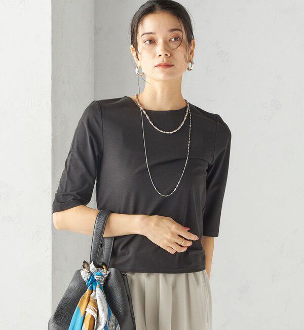 SHIPS for women「ソロナ 5分袖 TEE」|Tシャツ・カットソー|