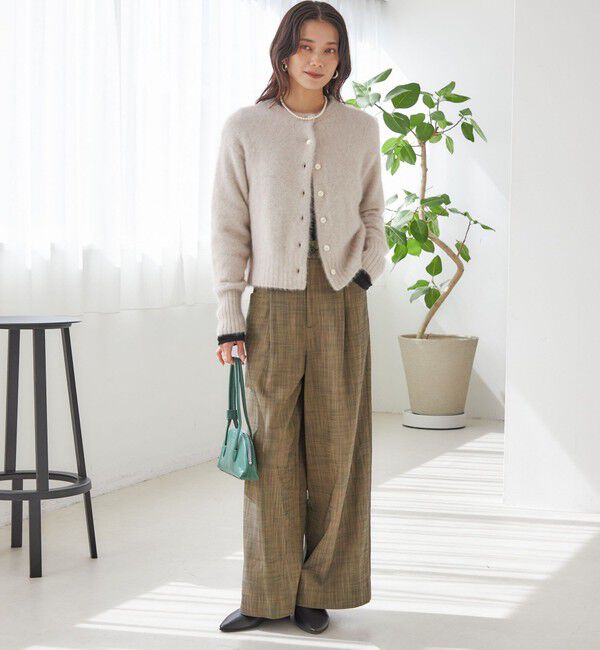 SHIPS for women「〈手洗い可能〉シャンブレー ポケット デザイン ワイド パンツ」|スラックス|